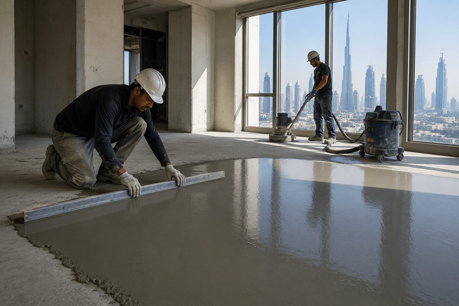 Floor Preparation in Dubai — Subfloor, Levelling, Waterproofing & Moisture Testing Before Tile, Wood, Epoxy or Vinyl Installation